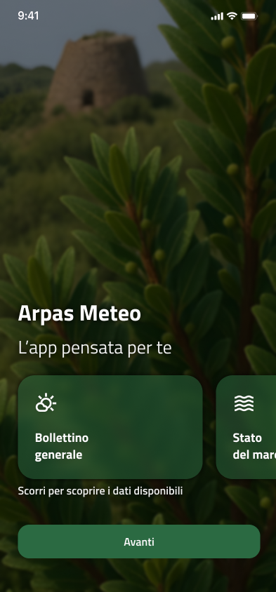 Screenshot del progetto Arpas