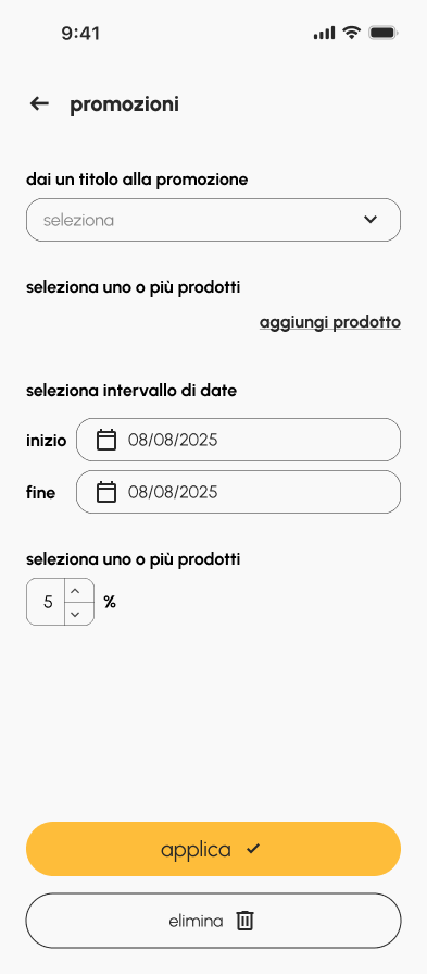 Screenshot del progetto Escursì