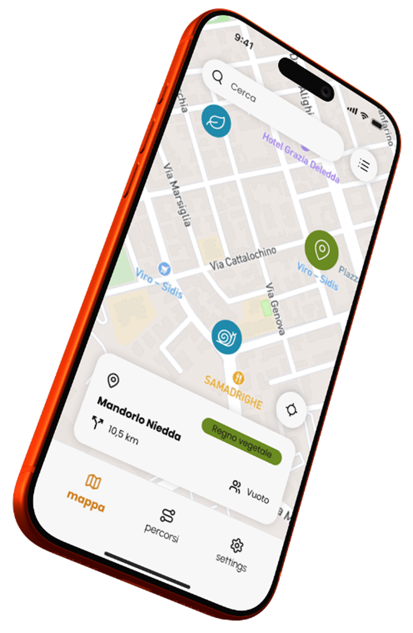 Mockup smartphone con anteprima di un progetto OverApp