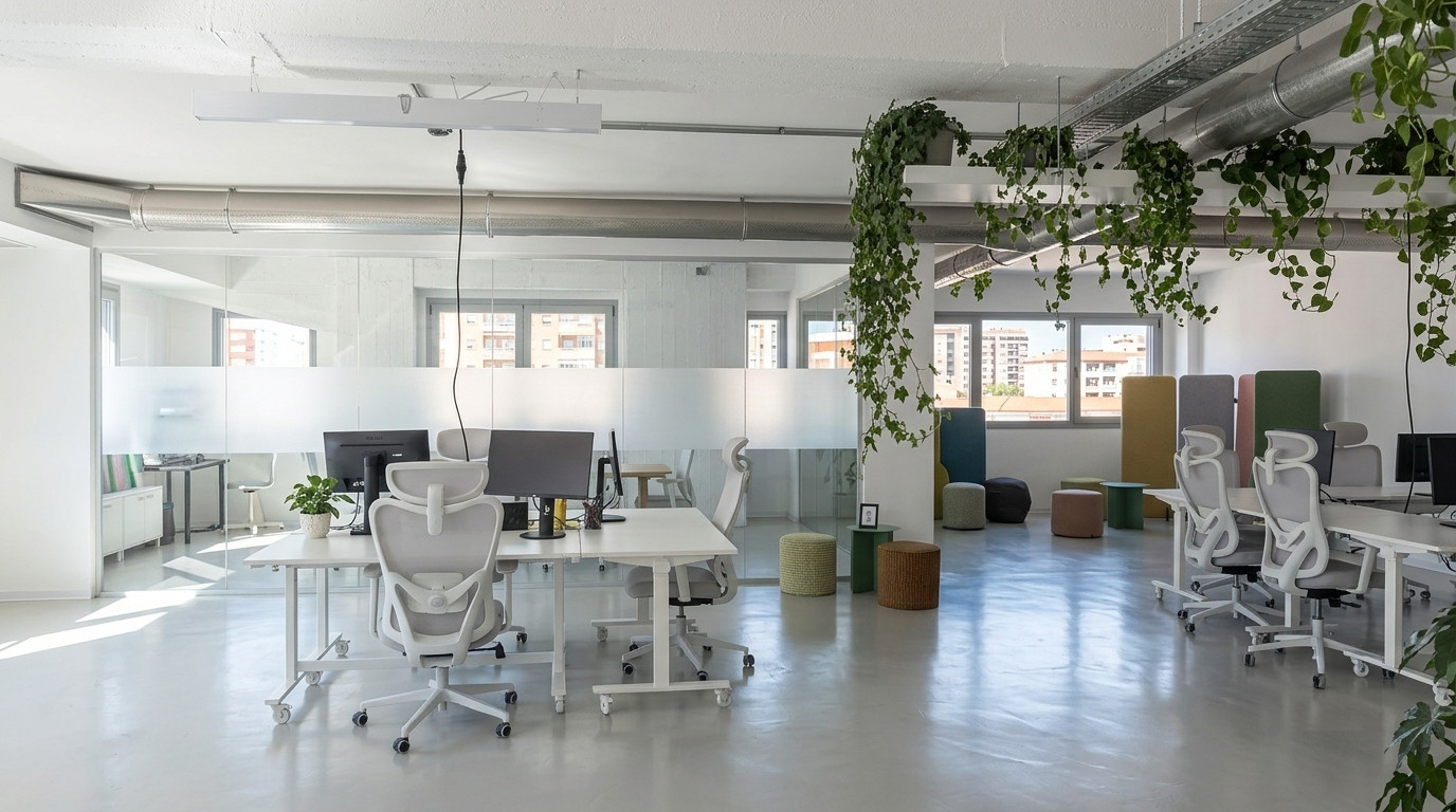 Il team OverApp negli spazi di lavoro